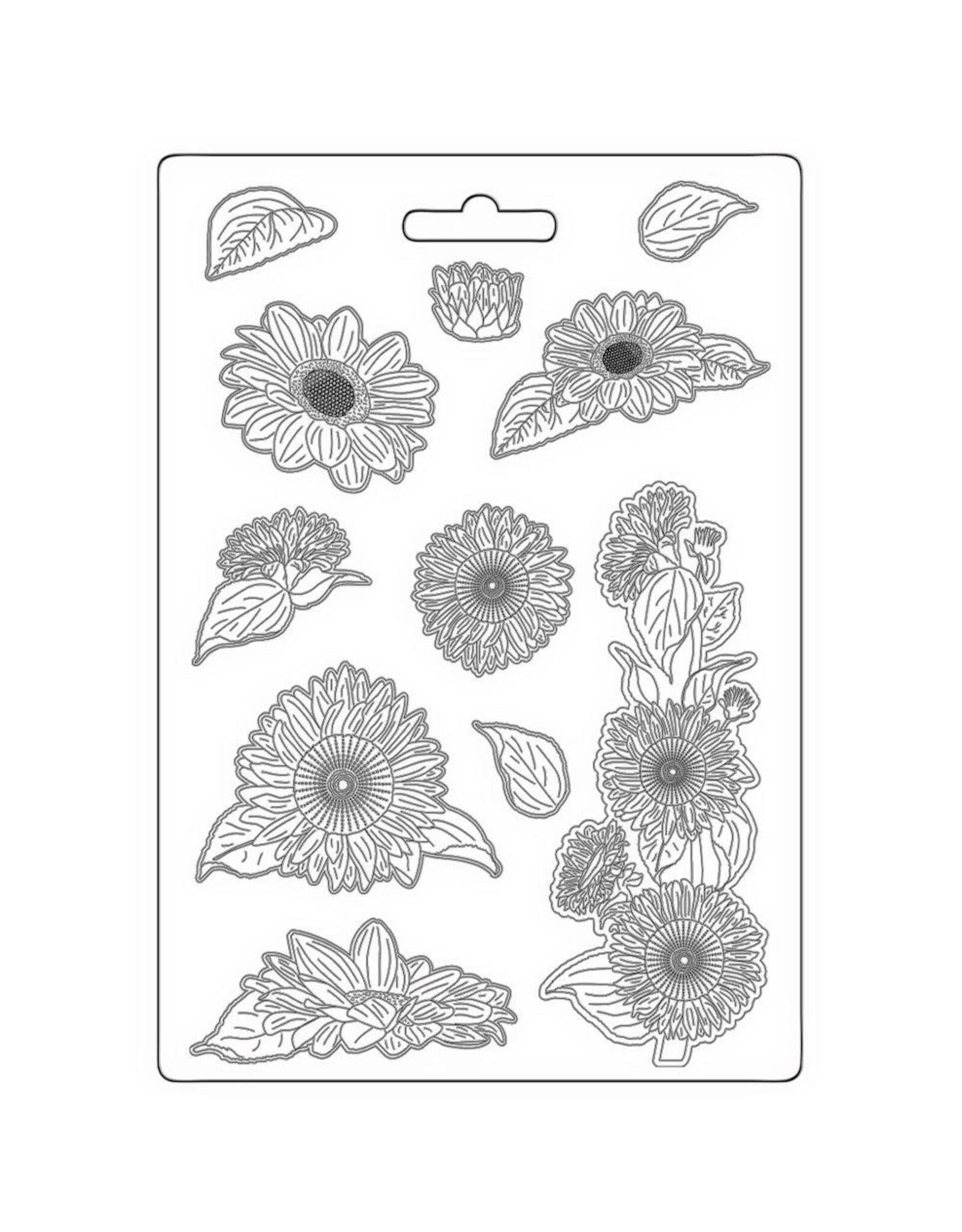 Stamperia SUNFLOWER  Sunflower Art-SOFT MAXI MOULD