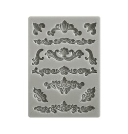 Stamperia SUNFLOWER -SILICONE MOULD A6 - SUNFLOWER ART CORNERS AND EMBELLISHMENTS