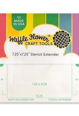 Waffle Flower 7.25x7.25 Stencil Extender