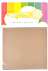 Waffle Flower Solid Foil Plate 5x6