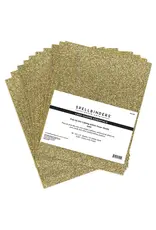 Spellbinders Pop Up Die Cutting Glitter Foam Sheets Gold