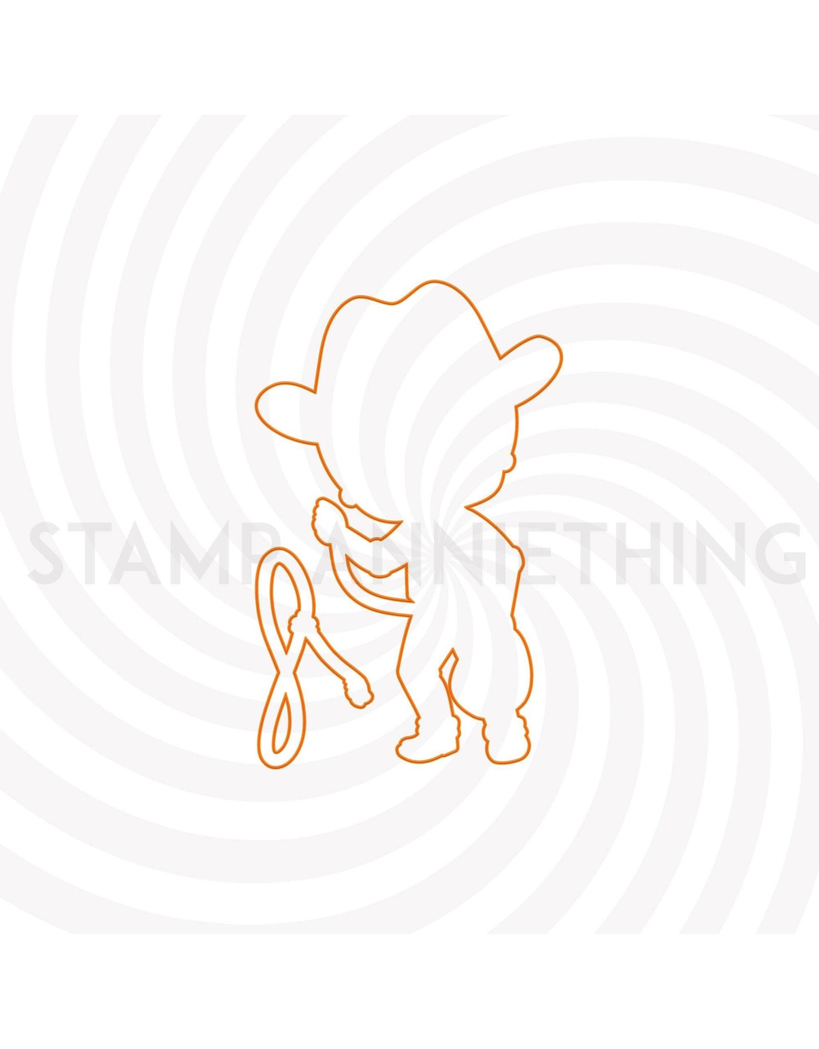 Stamp Anniething Nick - You Lasso's my Heart Outline Die