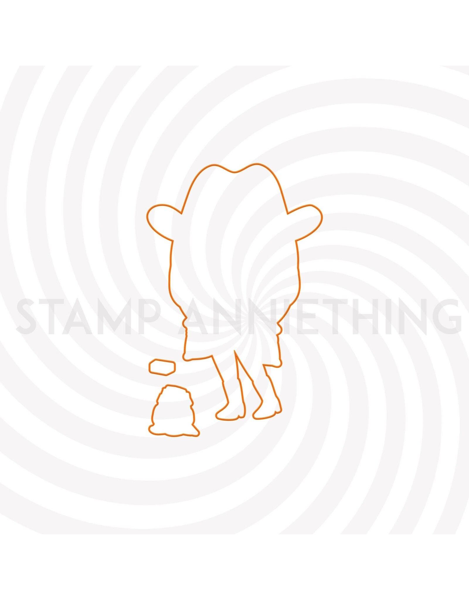 Stamp Anniething Stephanie - Lets Cash Up Soon Outline Die