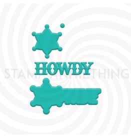 Stamp Anniething Howdy Word Die