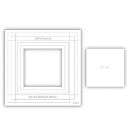 LDRS Creative SQUARE SPOTLIGHT 6X6 STENCIL