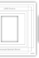 LDRS Creative Rectangle Spotlight 6X6 Stencil