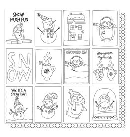 PHOTOPLAY Snow Day - Color Me 12x12 sheet