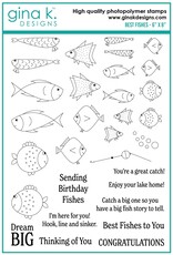Gina K. Designs Best Fishes Stamp