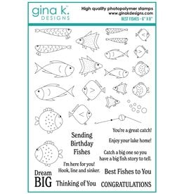 Gina K. Designs Best Fishes Stamp