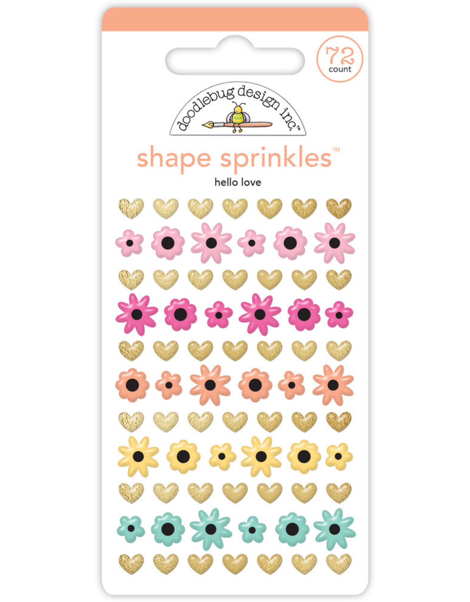 Doodlebug Design Hello Love - Shape Sprinkles