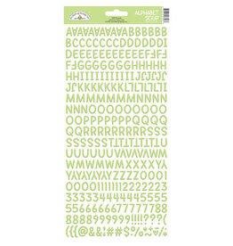 Doodlebug Design Alphabet Soup Puffy Stickers - Limeade