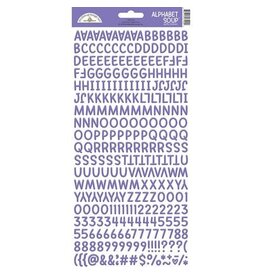 Doodlebug Design Alphabet Soup Puffy Stickers - Lilac