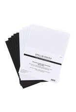 Spellbinders Pop-up Die Cutting Glitter Foam Sheets - Black & White