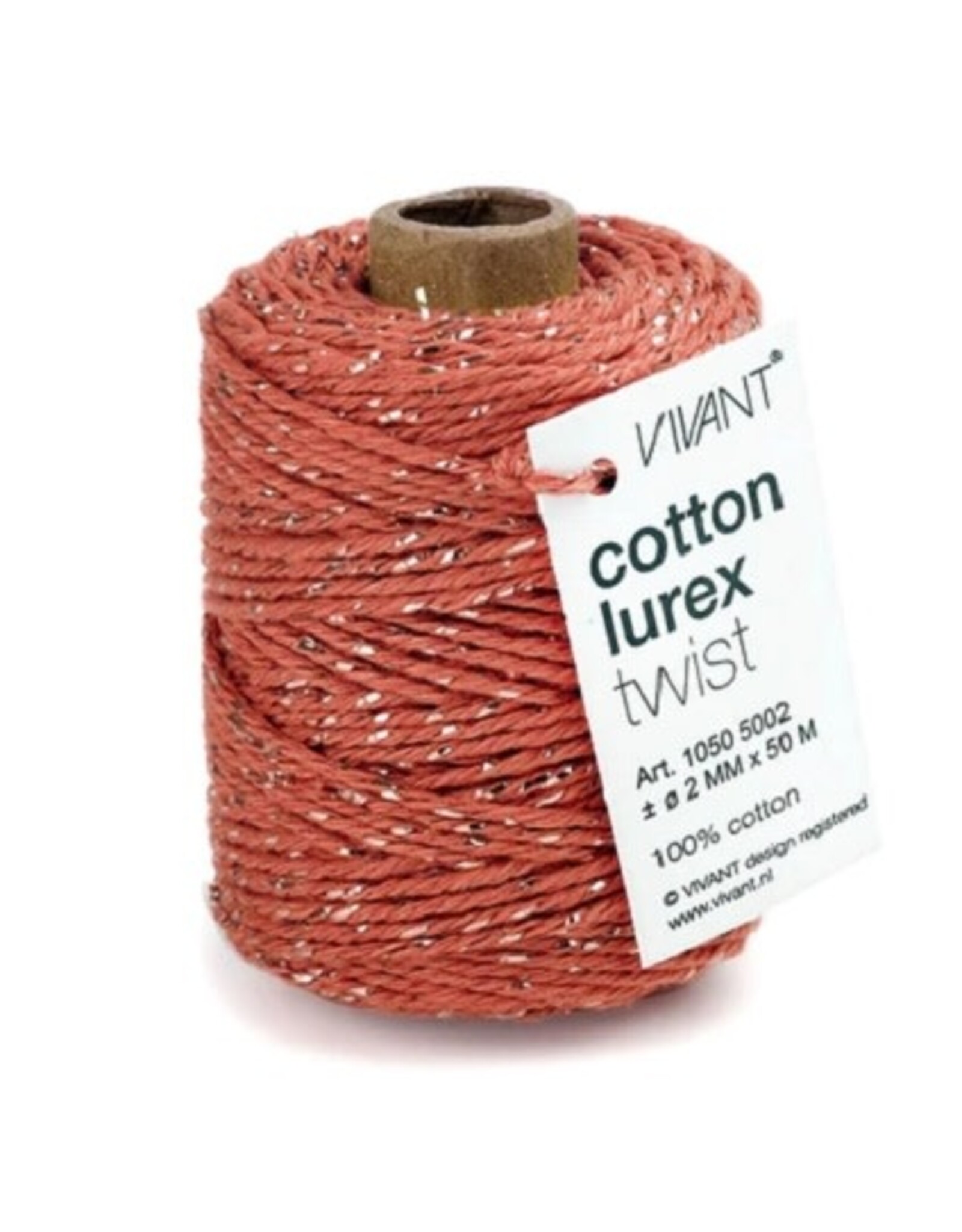 Spellbinders Vivant Lurex Rust Cotton Cord