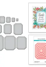 Spellbinders Autumn Collection - Notched Corner Frames Etched Dies