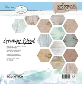 Elizabeth Craft Designs Grungy Wood 12x12 Paper pad