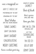 Spellbinders Gnome Drive Sentiments - Gnome Drive Collection
