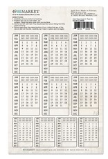 49 AND MARKET Date Essentials 01 Rub ons 6x8 2pcs