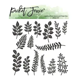 PICKET FENCE STUDIOS 6x6 Layering Flora: Leaves and Twigs Dies