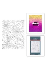 Spellbinders BetterPress Halloween Collection - Spider Web Background Press Plate