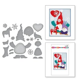 Stampendous Holiday Hugs Collection - Gnome Hugs Etched Dies