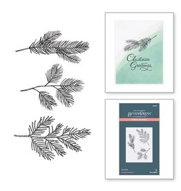 Spellbinders BetterPress Christmas Collection - Evergreen Branches Press Plate