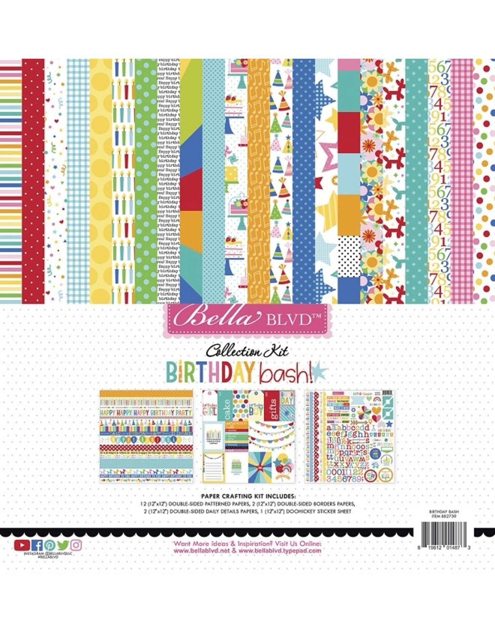 Doodlebug Design Birthday Bash Collection Kit 12x12