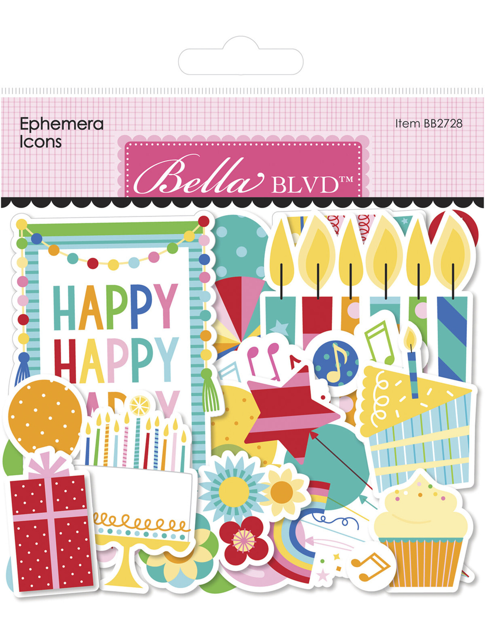BELLA BLVD Birthday Bash Ephemera Icons