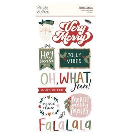 Simple Stories Boho Christmas - Foam Stickers
