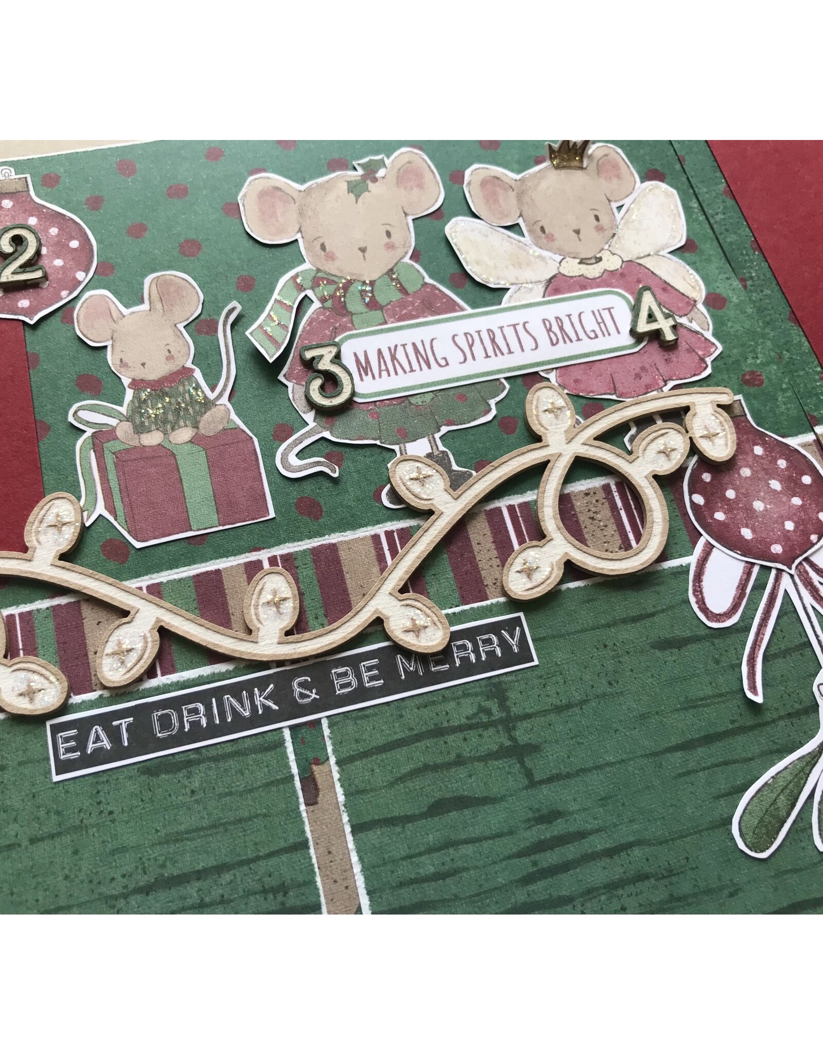 Scrap Collections Christmas Mouse 12x12 Layout Kit