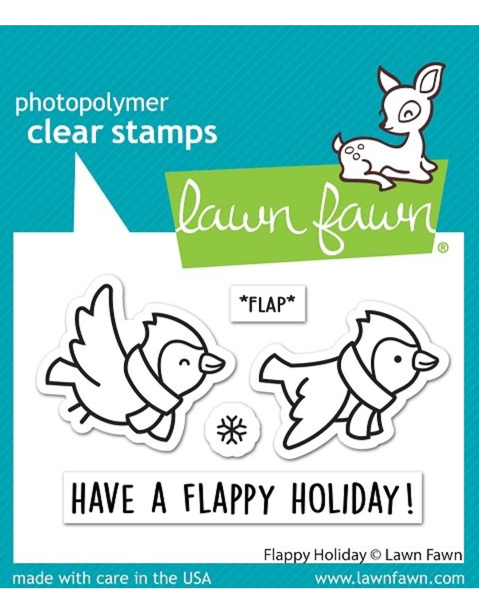 Lawn Fawn Flappy Holiday - Clear Stamps