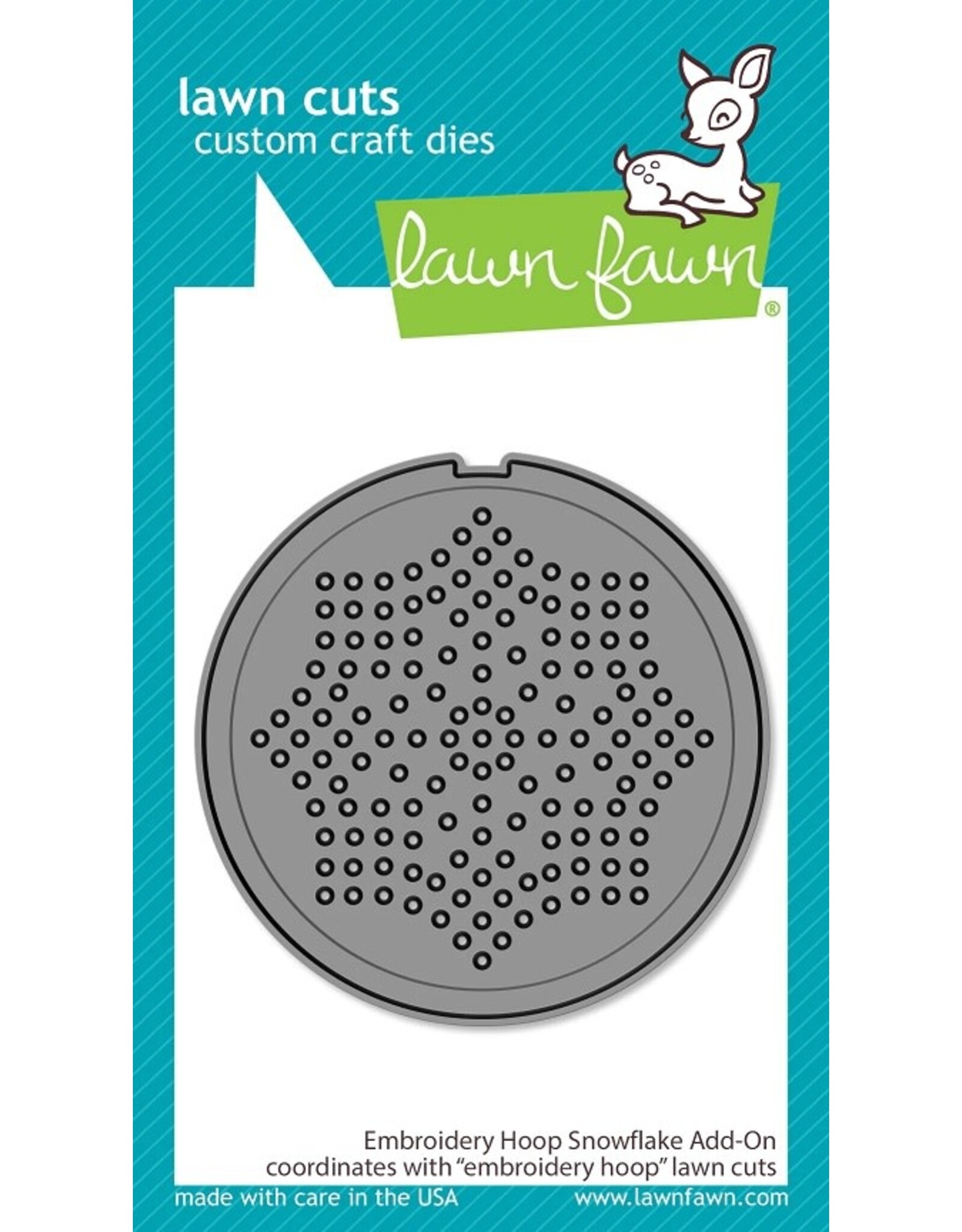 Lawn Fawn Embroidery Hoop Snowflake Add-on - Lawn Cuts