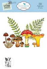 Elizabeth Craft Designs Mushrooms & Ferns Dies - Splendid Season Collection
