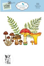 Elizabeth Craft Designs Mushrooms & Ferns Dies