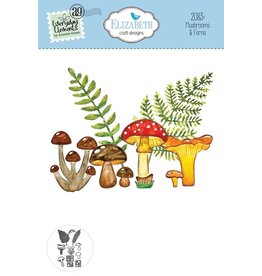 Elizabeth Craft Designs Mushrooms & Ferns Dies - Splendid Season Collection