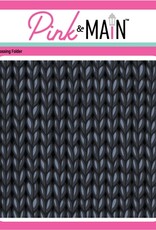 Pink & Main 3D Embossing Folder -  Knit Sweater