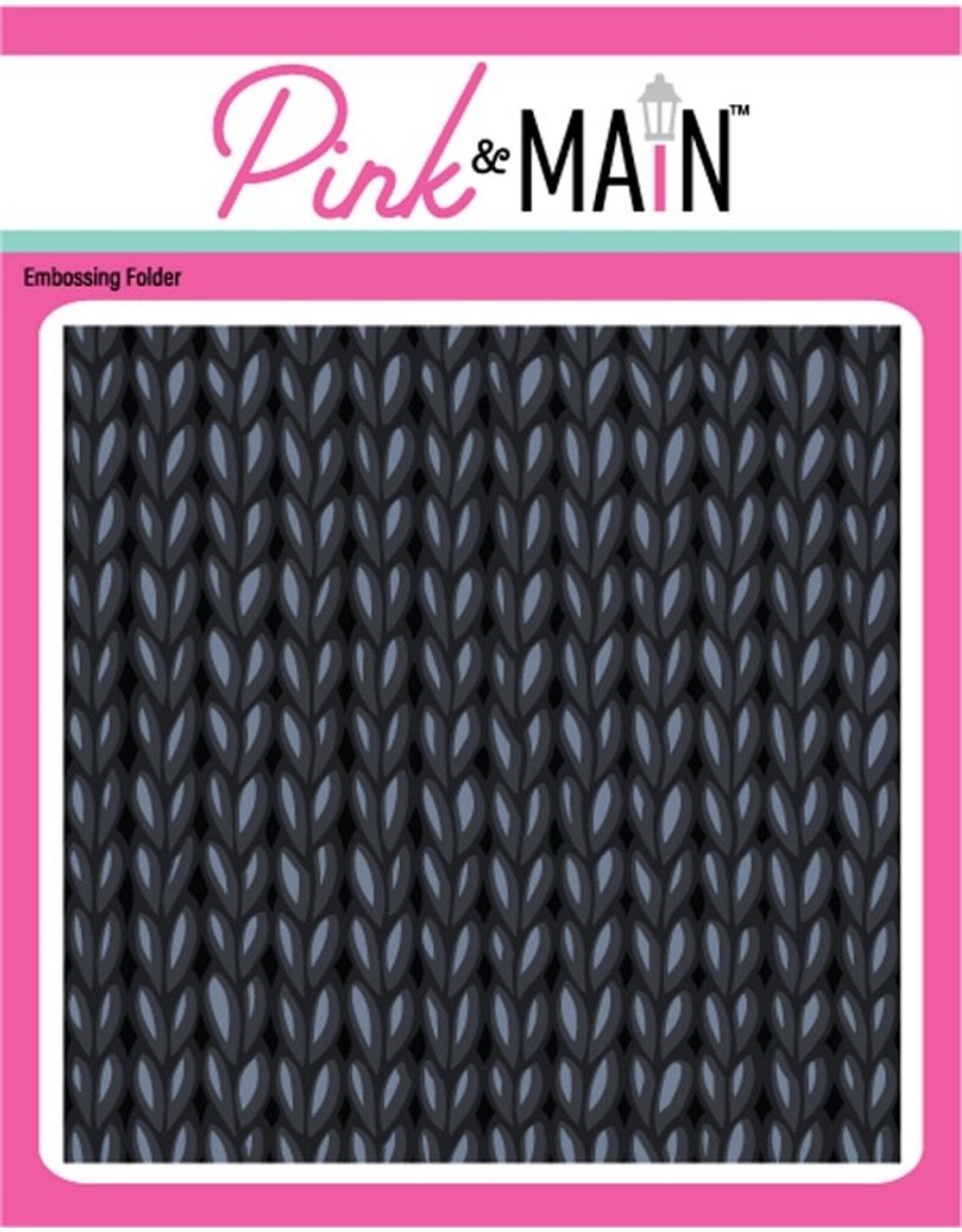 Pink & Main 3D Embossing Folder -  Knit Sweater