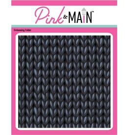 Pink & Main 3D Embossing Folder -  Knit Sweater