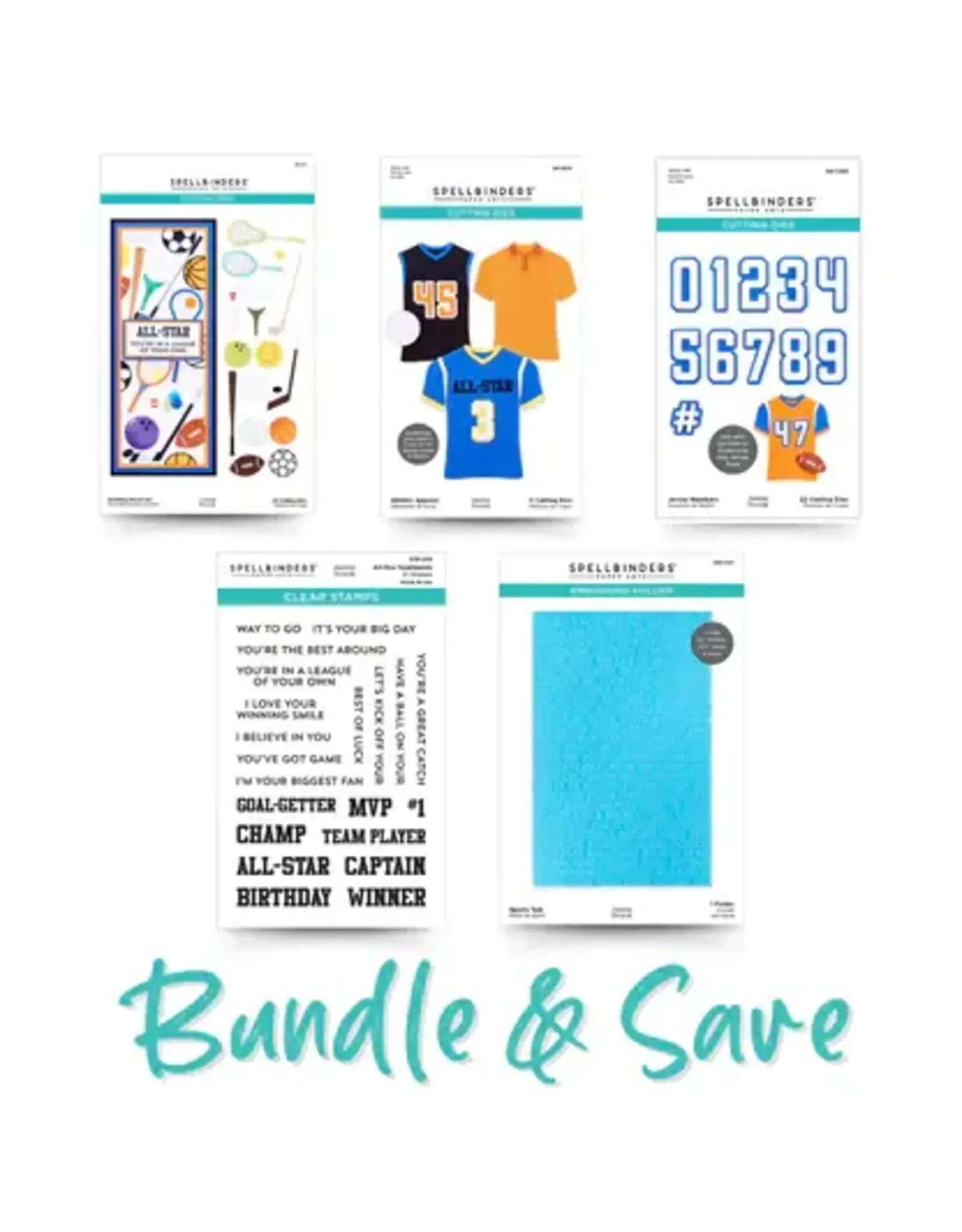 Spellbinders Game Day Collection - I Want It All! Bundle