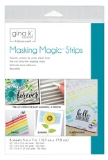 Gina K. Designs ADHESIVE- Masking Magic STRIPS 5 in x 7 in (8 sheets)