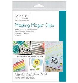 Gina K. Designs ADHESIVE- Masking Magic STRIPS 5 in x 7 in (8 sheets)