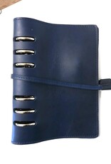 Elizabeth Craft Designs Sidekick Planner Handmade Italian Leather- BLUE