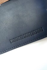 Elizabeth Craft Designs Sidekick Planner Handmade Italian Leather- BLUE