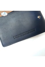 Elizabeth Craft Designs Sidekick Planner Handmade Italian Leather- BLUE
