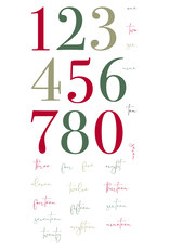 LDRS Creative Countdown To Christmas Numbers 4x8 Stamps