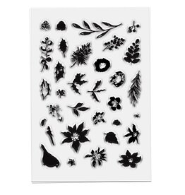 LDRS Creative Winter Botanicalls 4x6 Layering Stamps