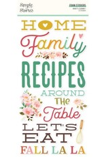 Simple Stories What's Cookin'? - Foam Stickers