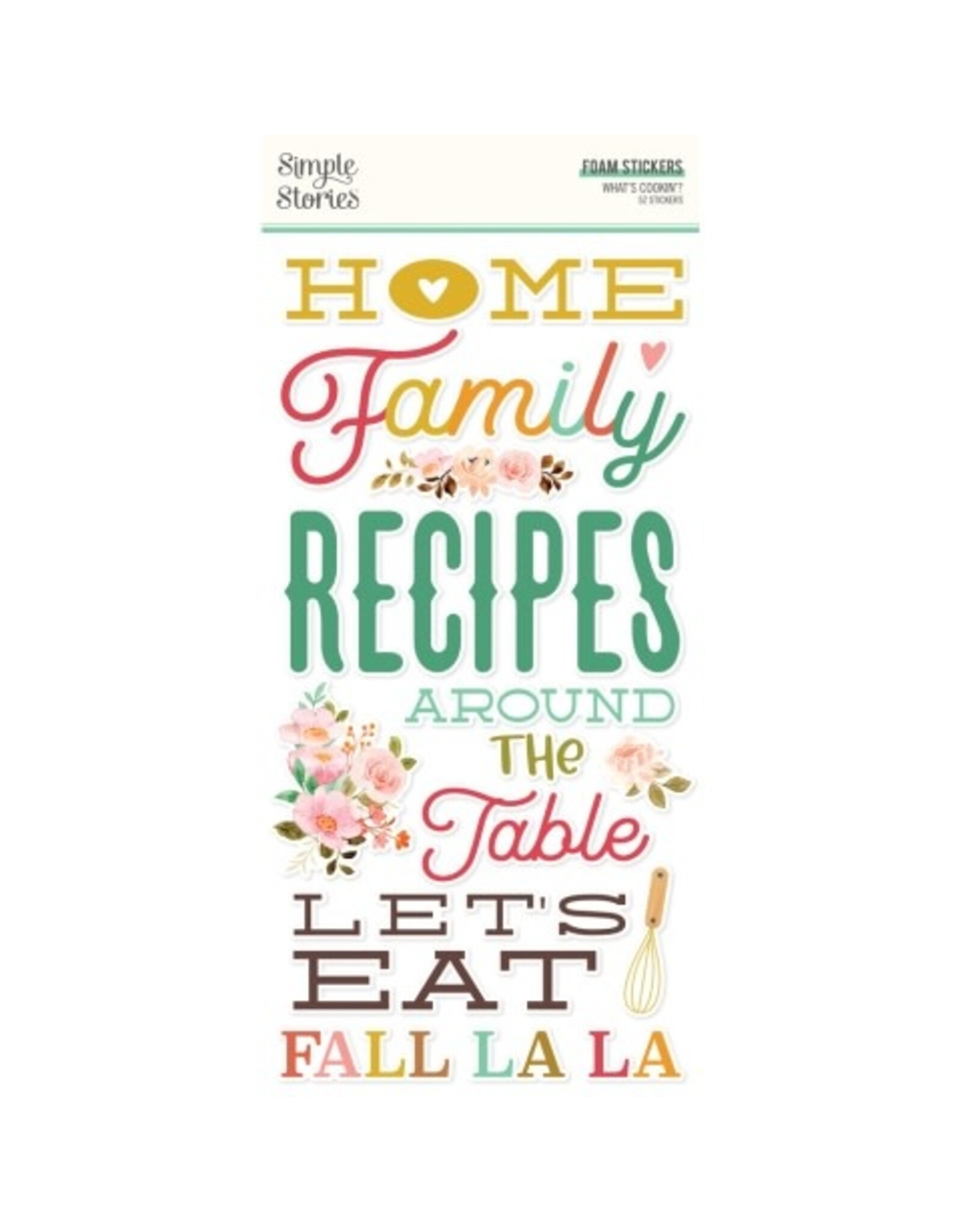 Simple Stories What's Cookin'? - Foam Stickers