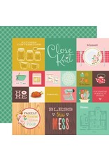 Simple Stories What's Cookin'? - 2x2/4x4 Elements 12x12 Patterned Paper