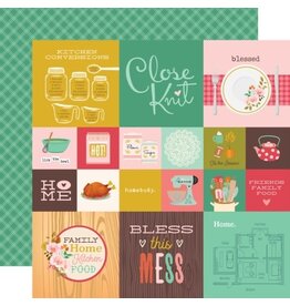 Simple Stories What's Cookin'? - 2x2/4x4 Elements 12x12 Patterned Paper